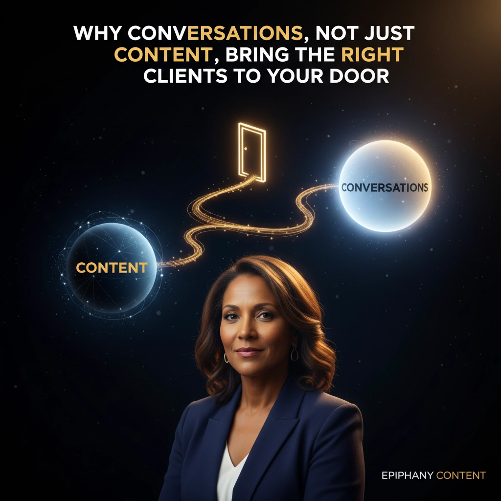 Why Conversations, Not Just Content, Bring the Right Clients to Your Door