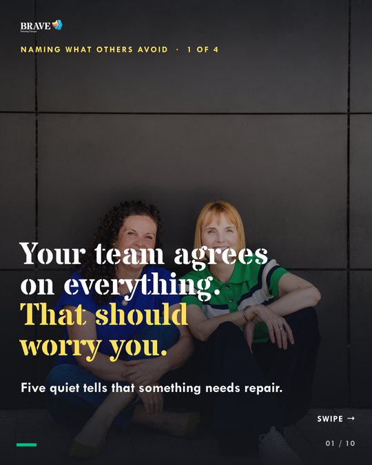 Carousel cover: Your team agrees on everything. That should worry you.