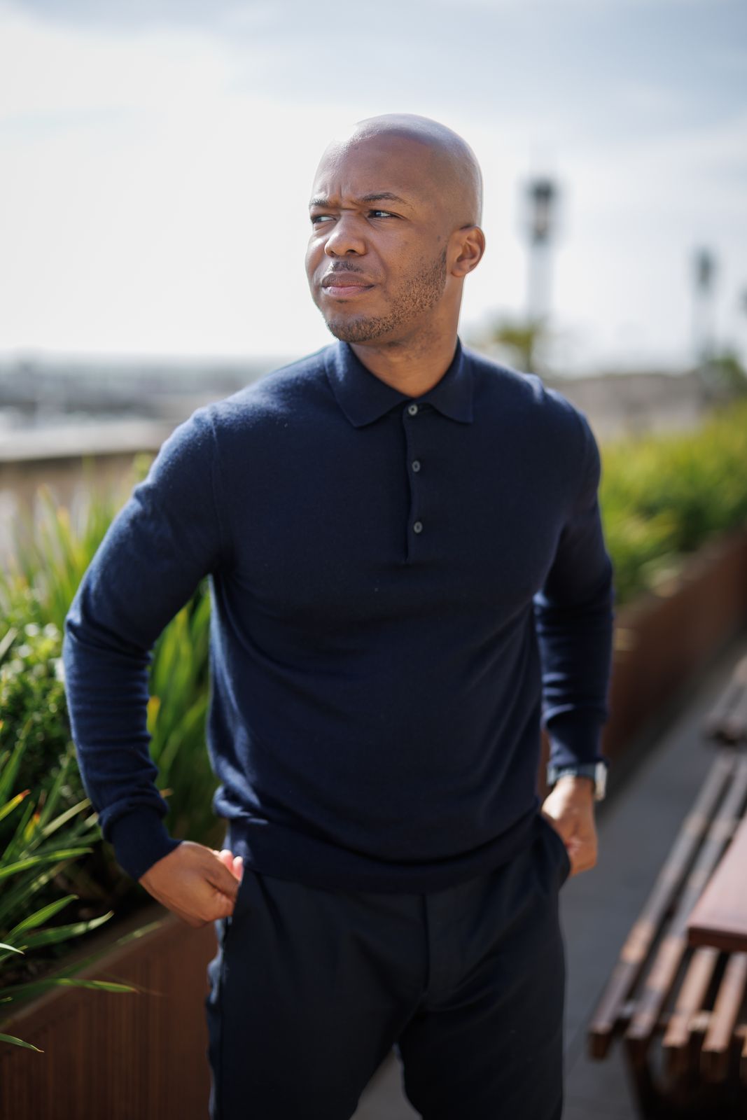Undray Griffith in his portrait session in Brighton, August 2025