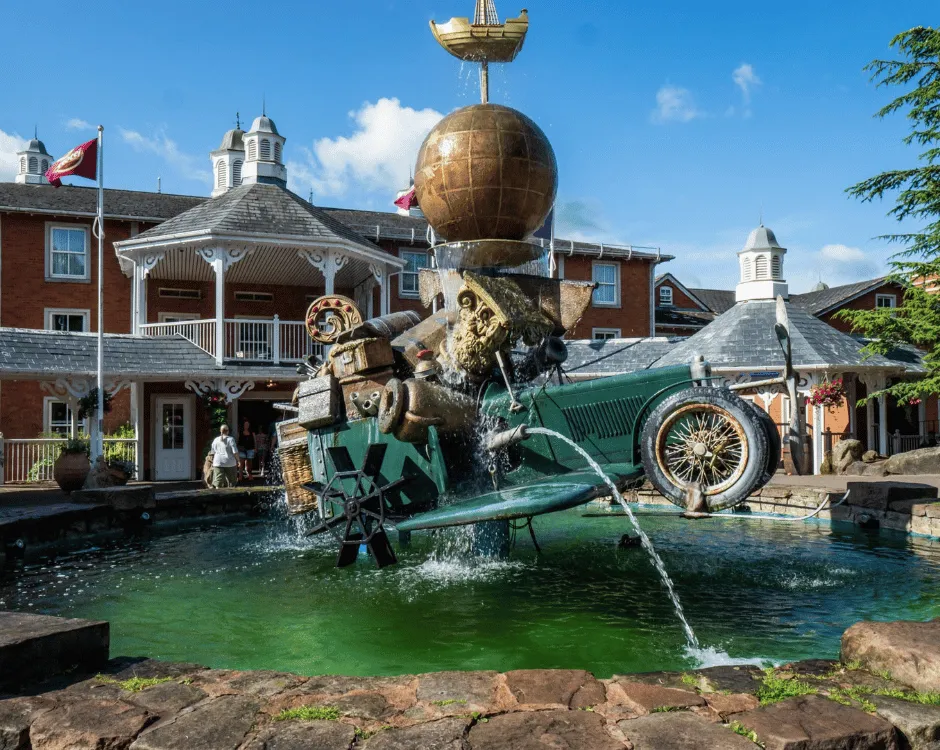 Photo of the exterior of the Alton Towers Splash Landings hotel