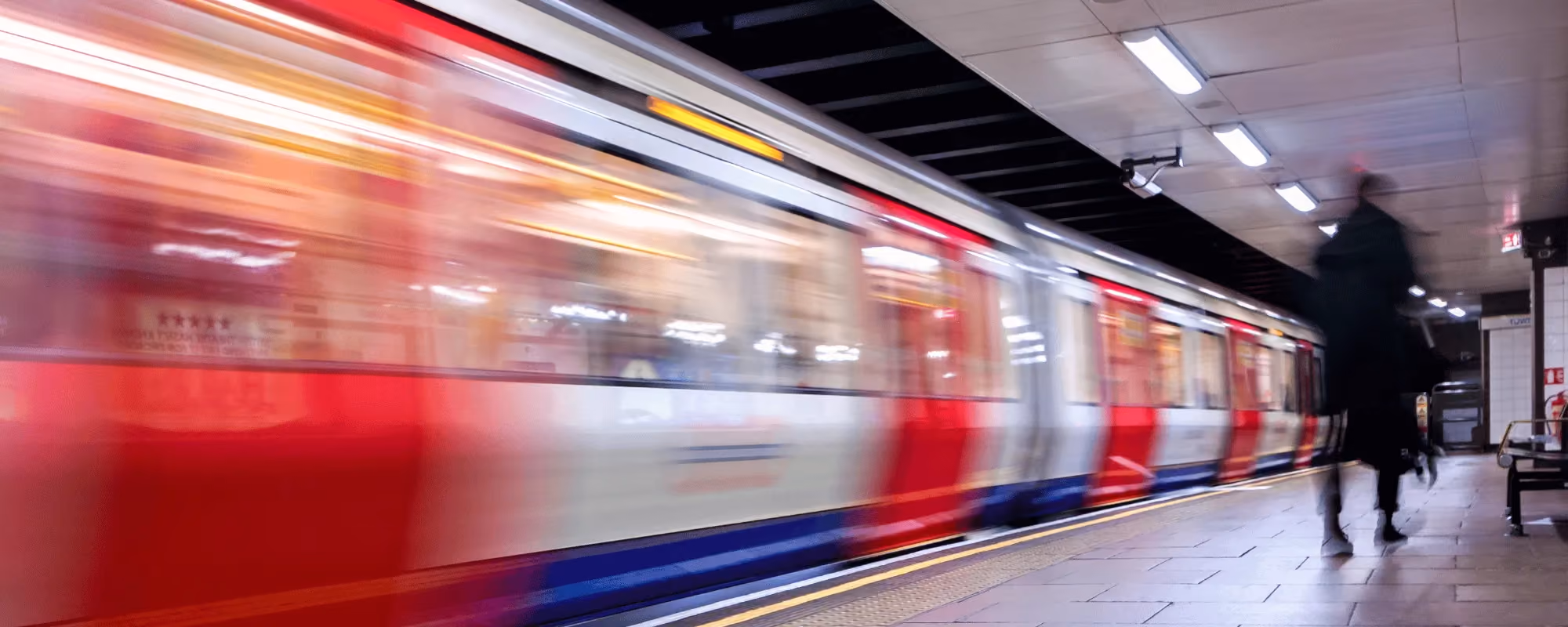 Photo of the London tube.