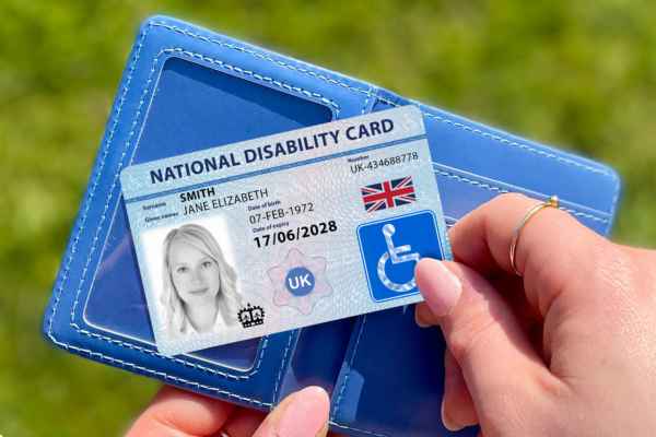 National Disability Card in wallet