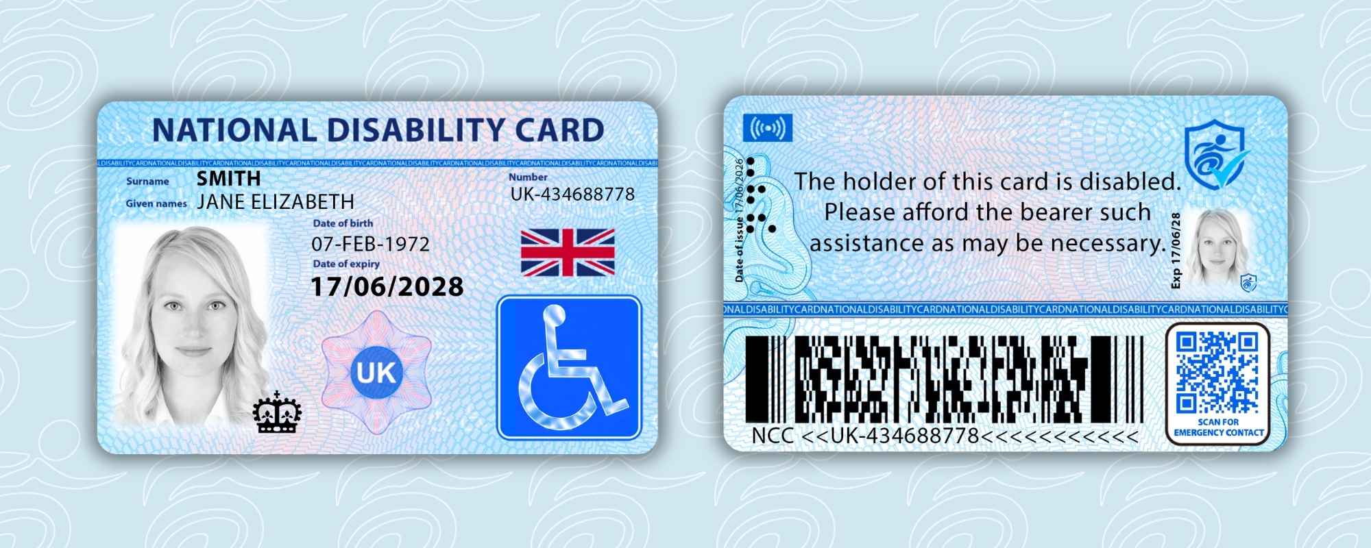 Old National Disability Card vs New National Disability Card
