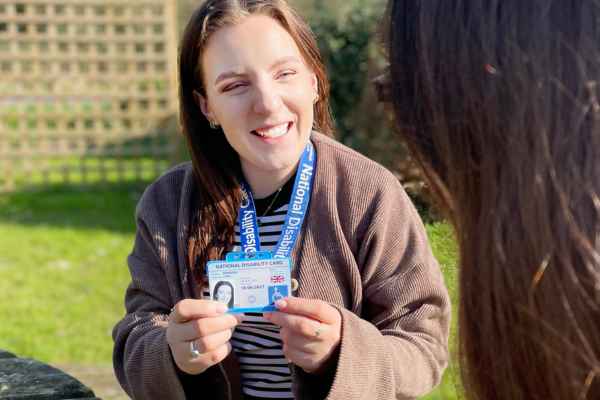 Girl with The National Disability Card 