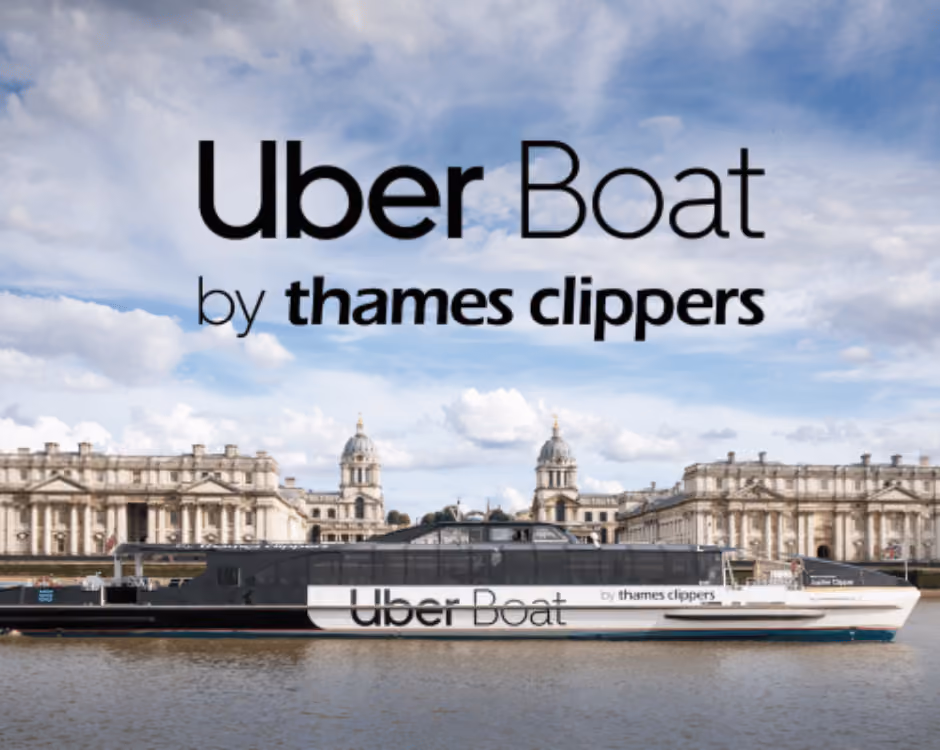 Free Carer Ticket and 50% discount on Uber Boat by Thames Clipper
