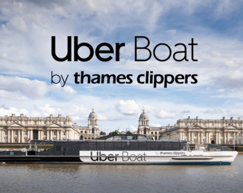 Uber Boat by Thames Clipper Logo