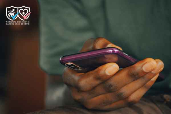 Person using app on a phone
