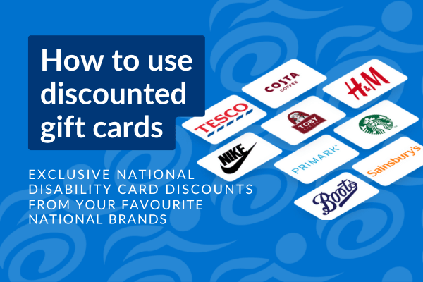 Icons of well known brands' gift cards with the words "How to use discounted gift cards."