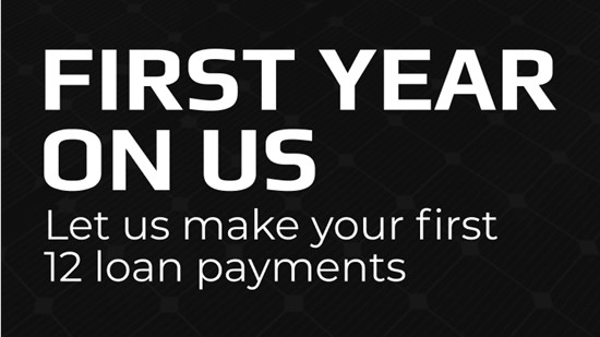 First year on us promotion for Shinnova solar loans with first 12 payments covered