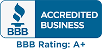 BBB Accredited Business logo with A+ rating