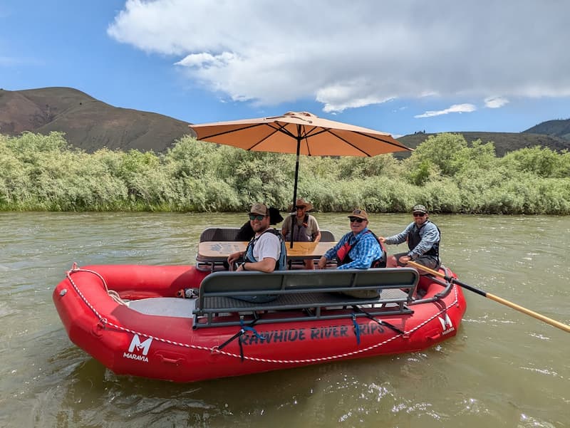 Rafting lounger Rawhide River Trips flat water raft