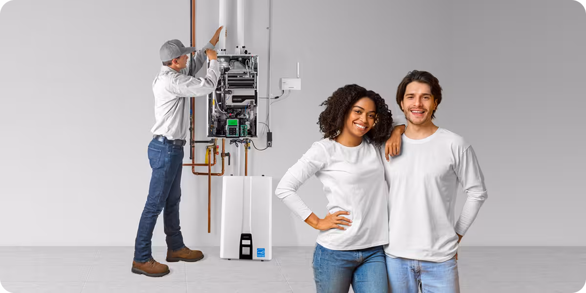 Discover the advantages of Navien instantaneous water heater solutions.