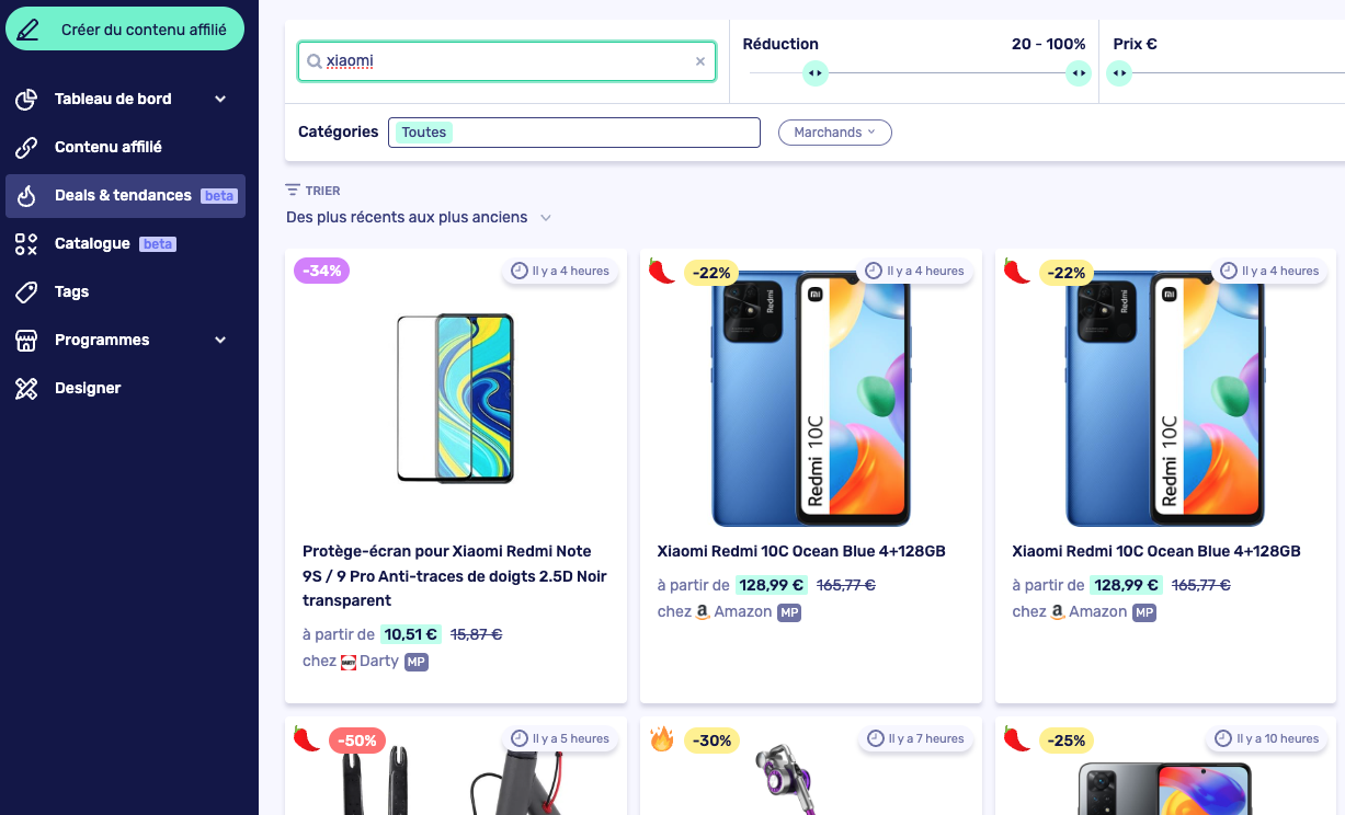 Bons plans en affiliation