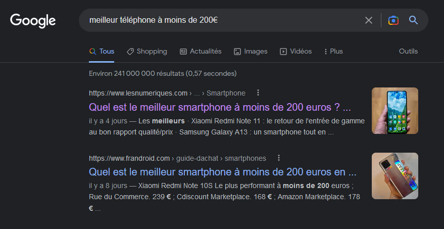 Exemple de Content to Commerce