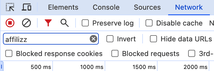 Search Console - Network