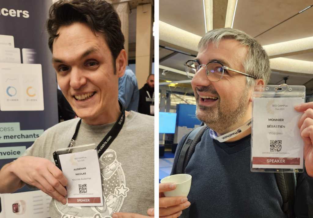 Nicolas Audemar (Sistrix) et Sébastien Monnier (Woptimo) 