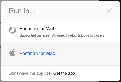 postman for web