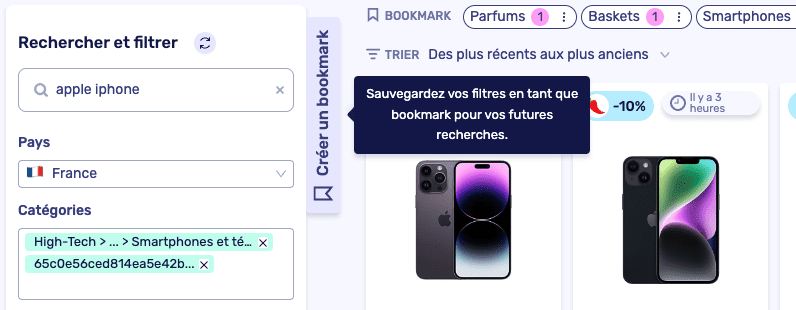 bookmark affilizz apple iphone