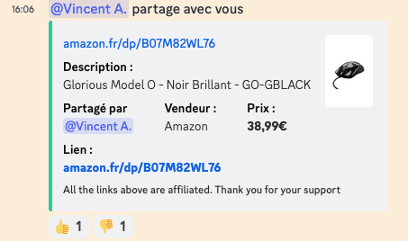 message affilizz discord