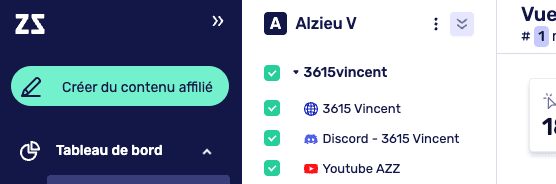 creer du contenu affilizz