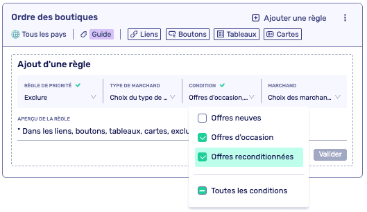 exclure affilizz boutiques tableaux