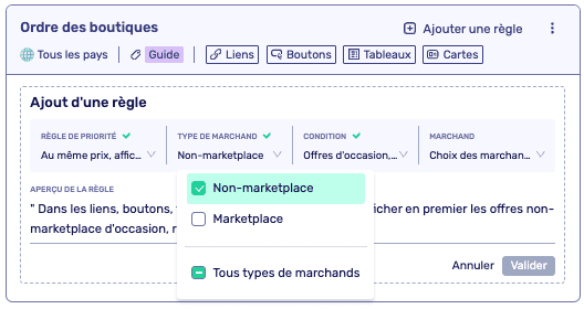 au même prix afficher en premier