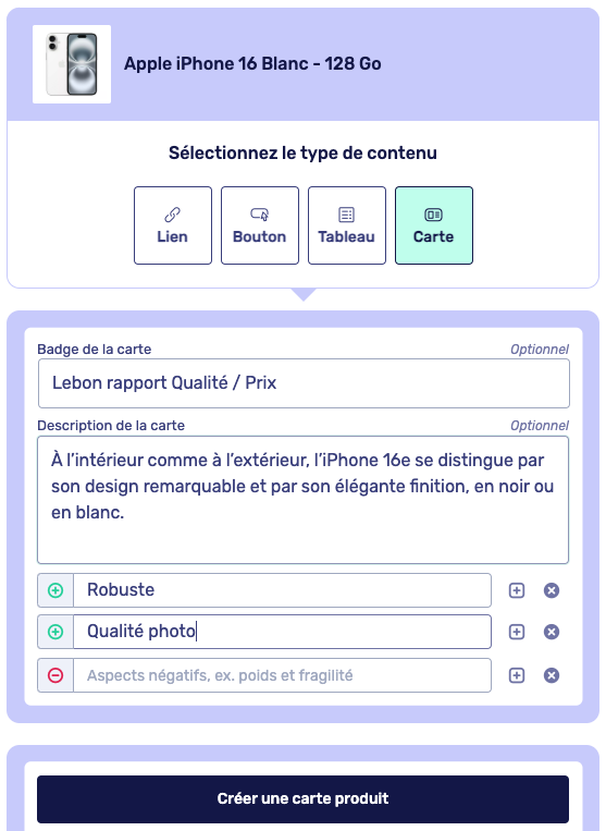 carte affilizz plugin wordpress