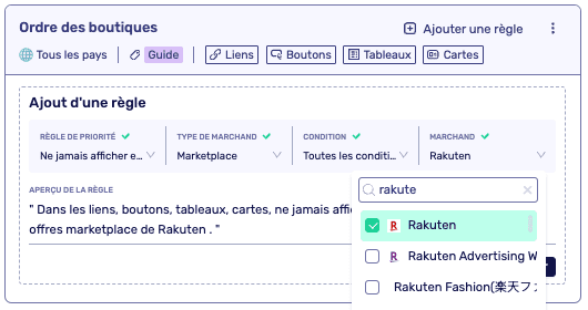 ne jamais afficher en premier