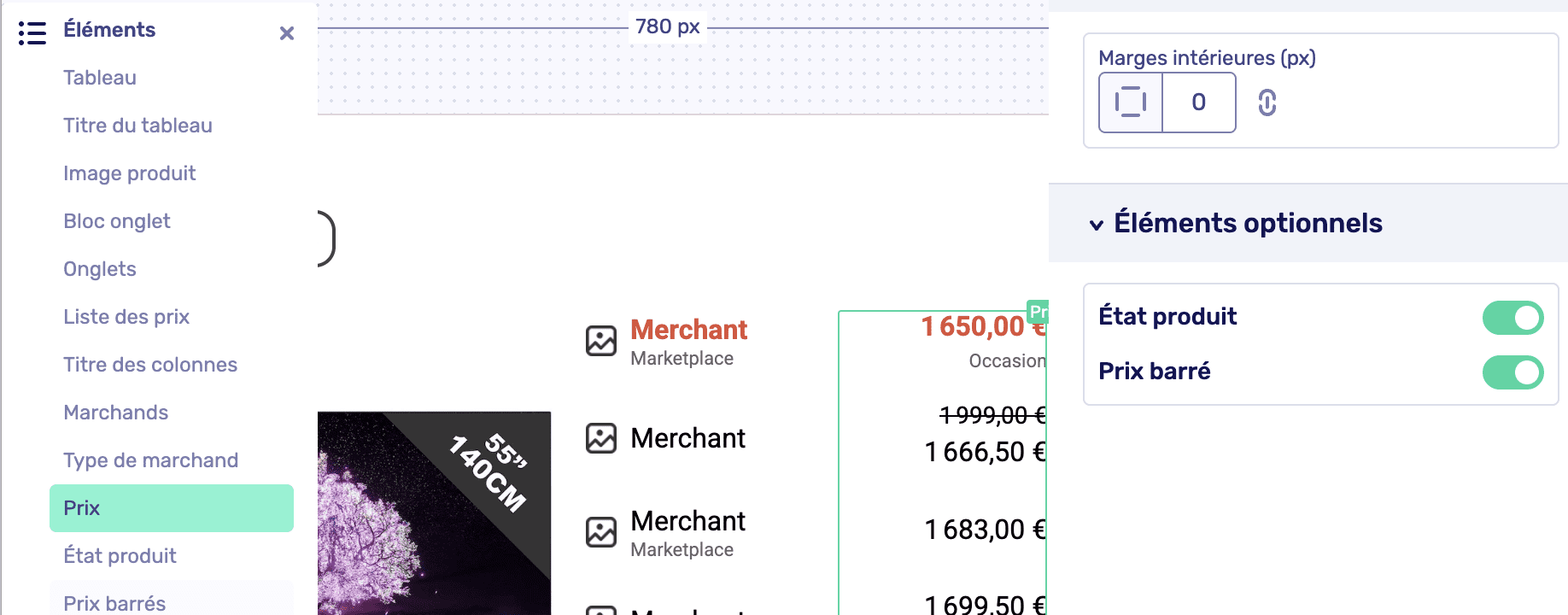 Nouvelle fonction Affilizz : les prix barrés débarquent dans les widgets