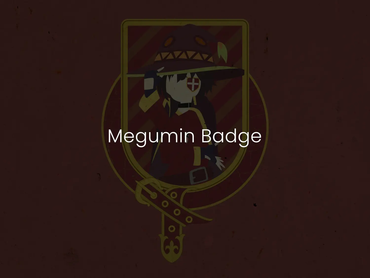 Megumin Bagde design preview