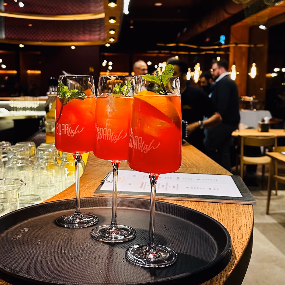 indisches Getränk aus dem Restaurant SVAAdish in Eimsbüttel