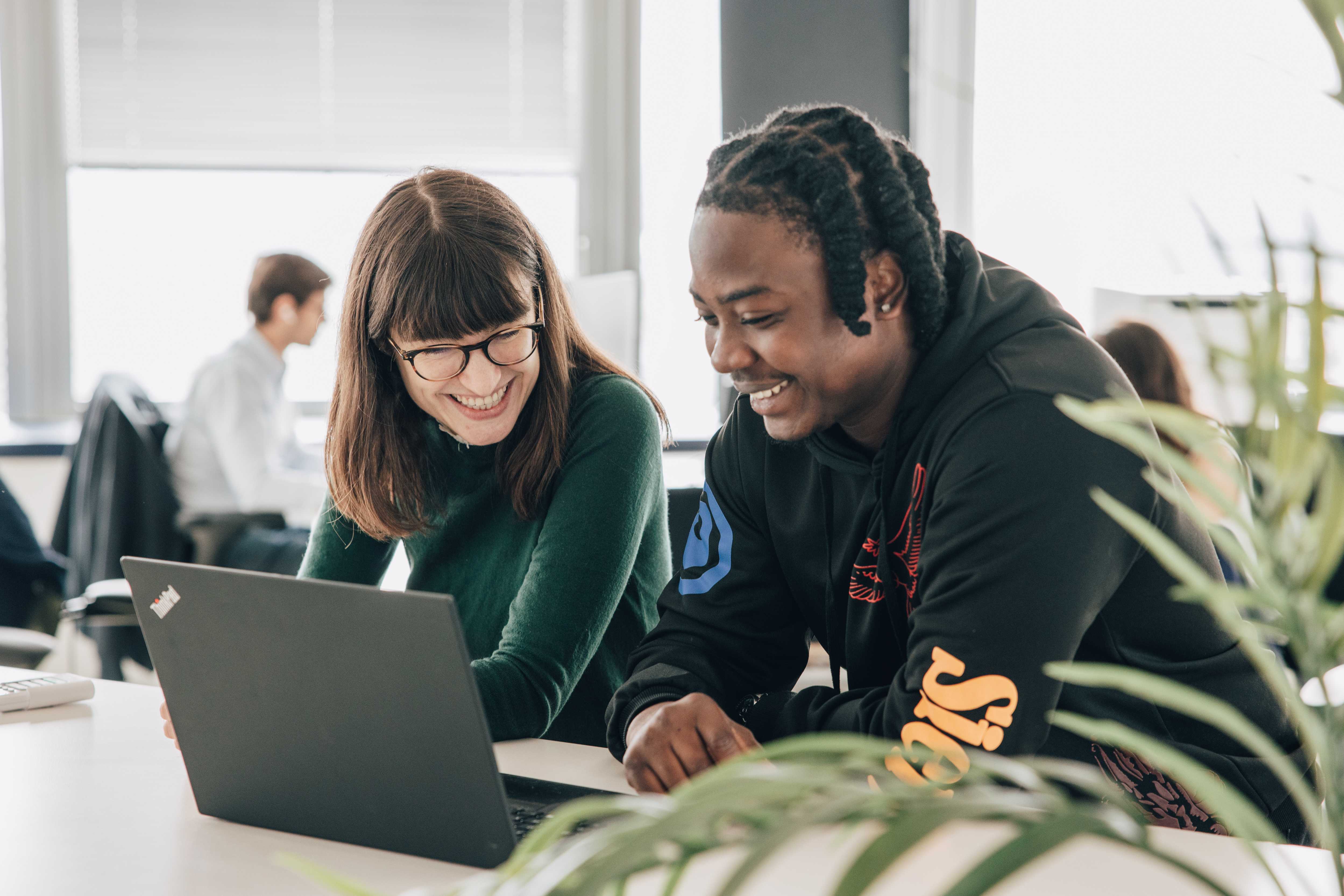 opensee employees working together