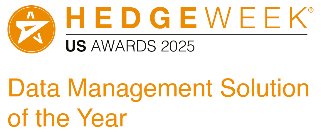 logo for hedge fund data management solution of the year