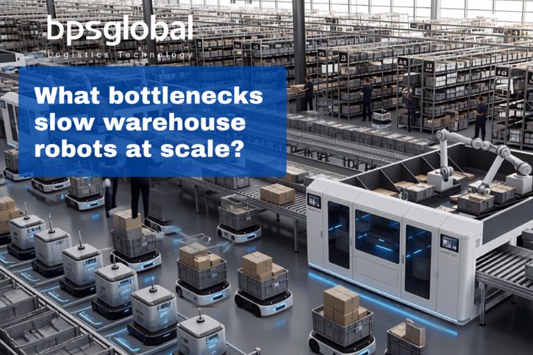 What bottlenecks slow warehouse robots at scale?