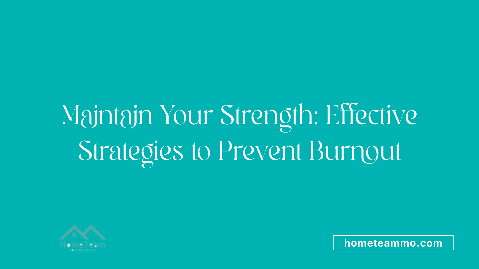 Maintain Your Strength: Effective Strategies to Prevent Burnout
