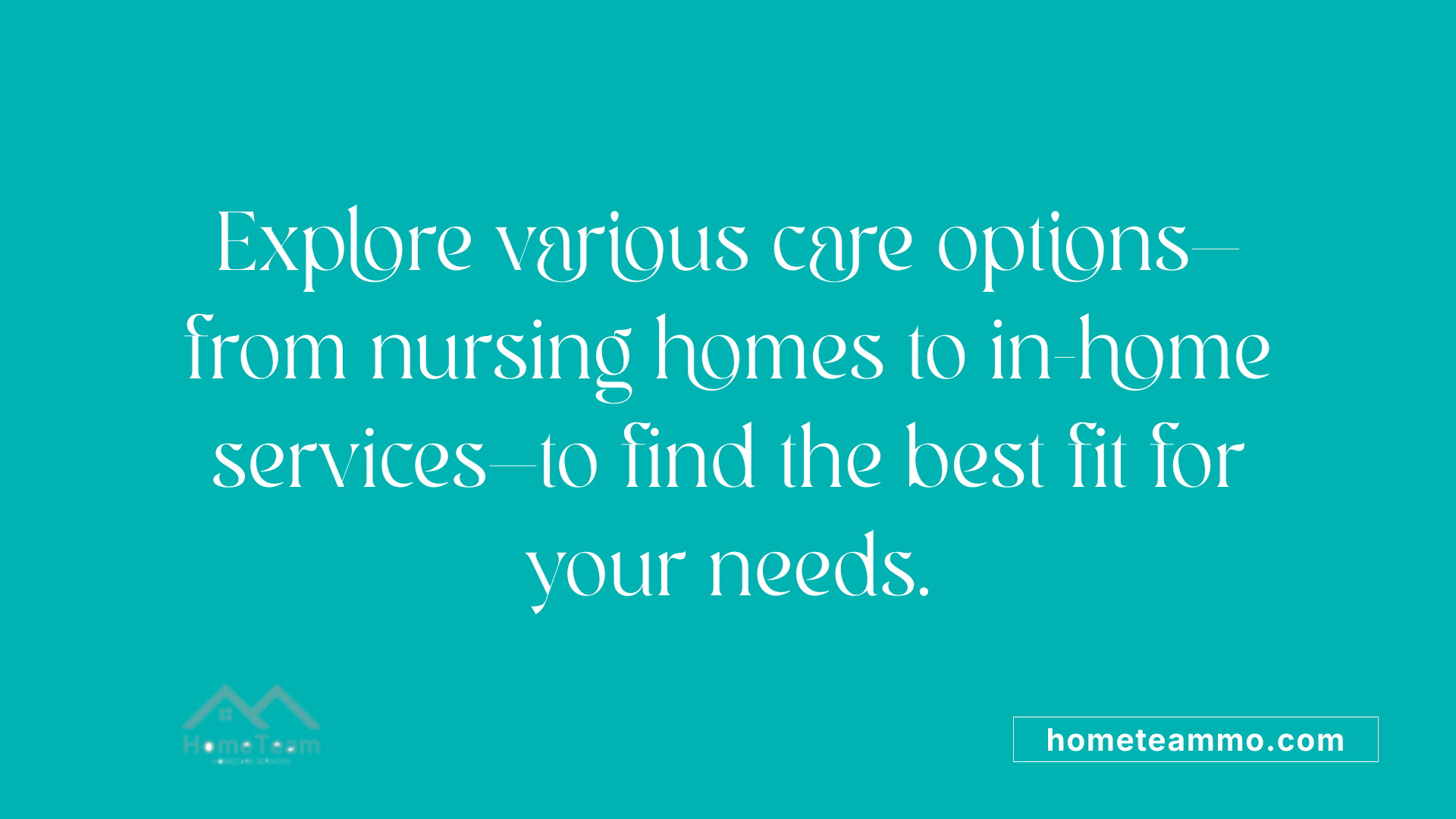 Explore various care options—from nursing homes to in-home services—to find the best fit for your needs.