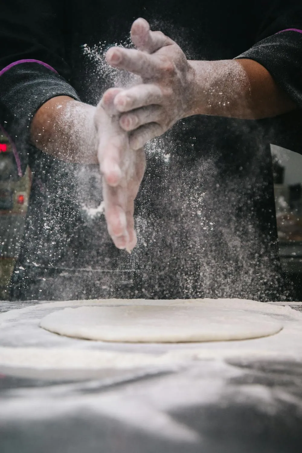 a meal prep entrepreneur making some bread