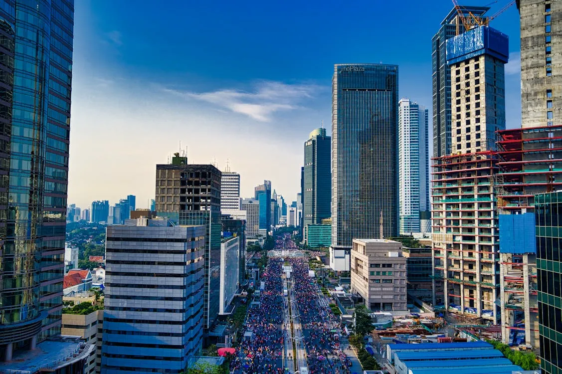 Aerial view of cityscape
