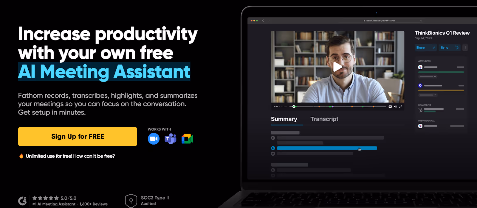 one of the top AI meeting recorders
