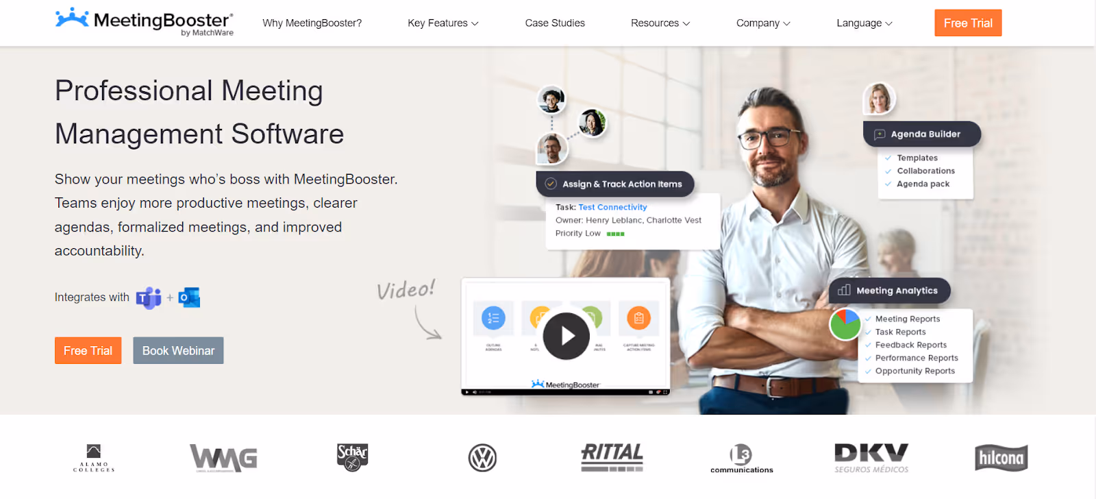 MeetingBooster is a tool designed to streamline meeting preparation and enhance collaboration efficiency.