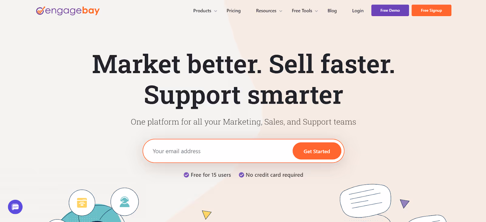  EngageBay empowers you to craft and send targeted emails.