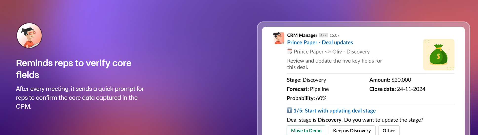 Oliv AI Salesforce CRM integration infographic