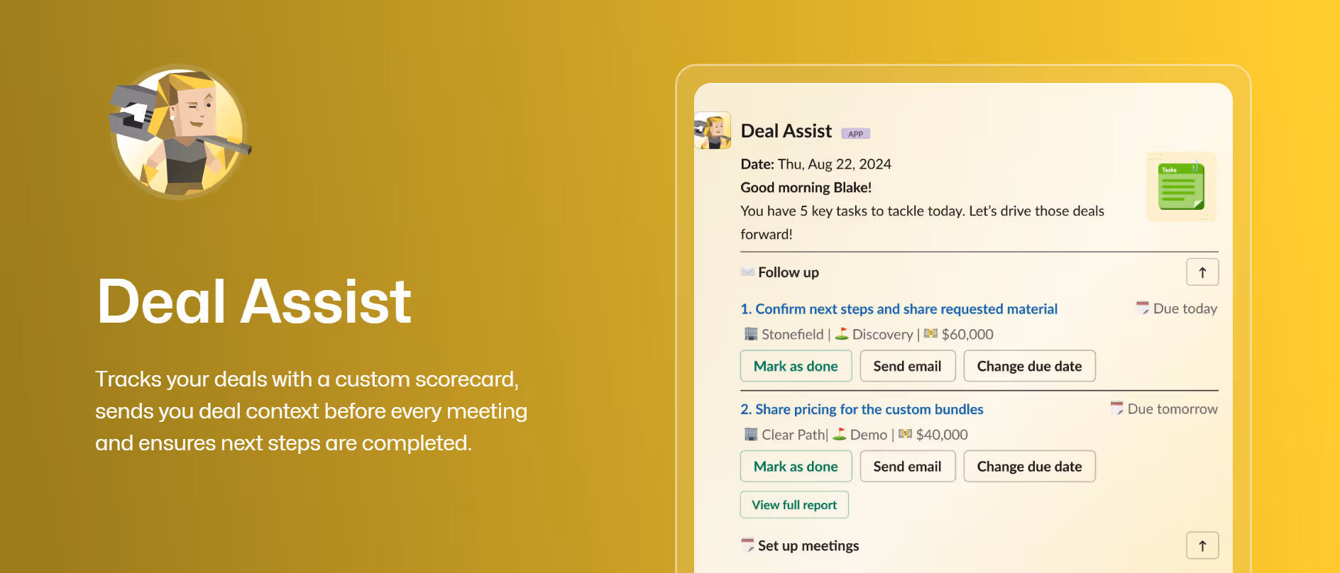 Oliv.ai's Deal Assist Agent