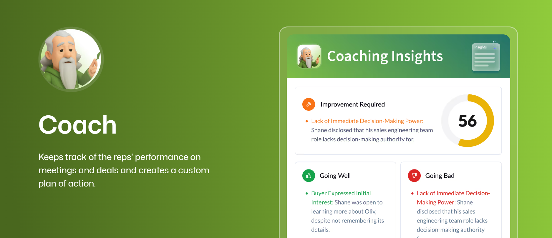 Oliv.ai's Coach Agent