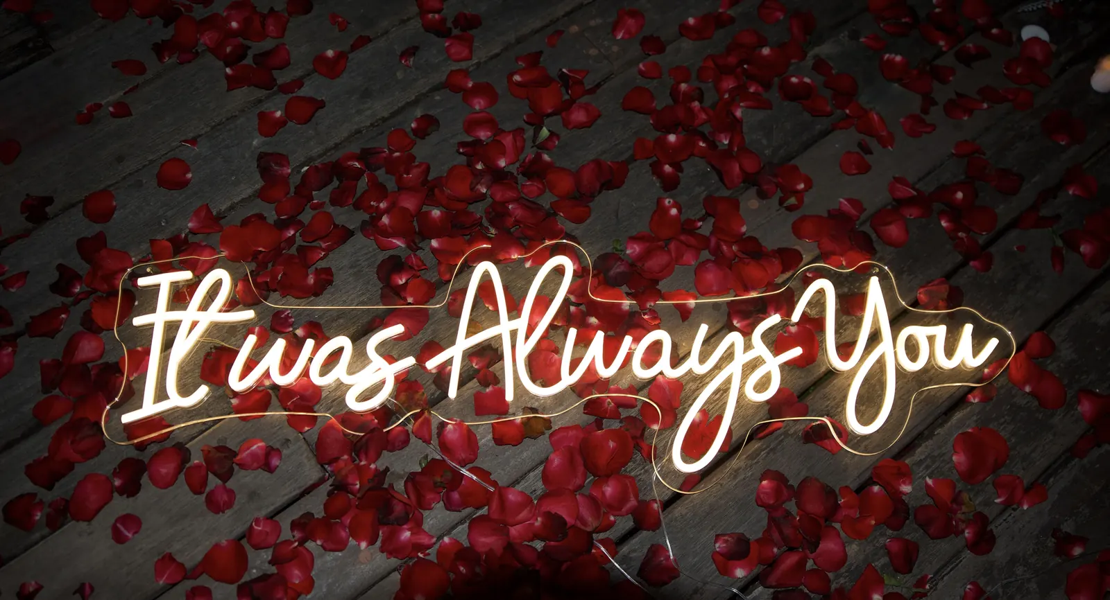 wedding proposal neon sign