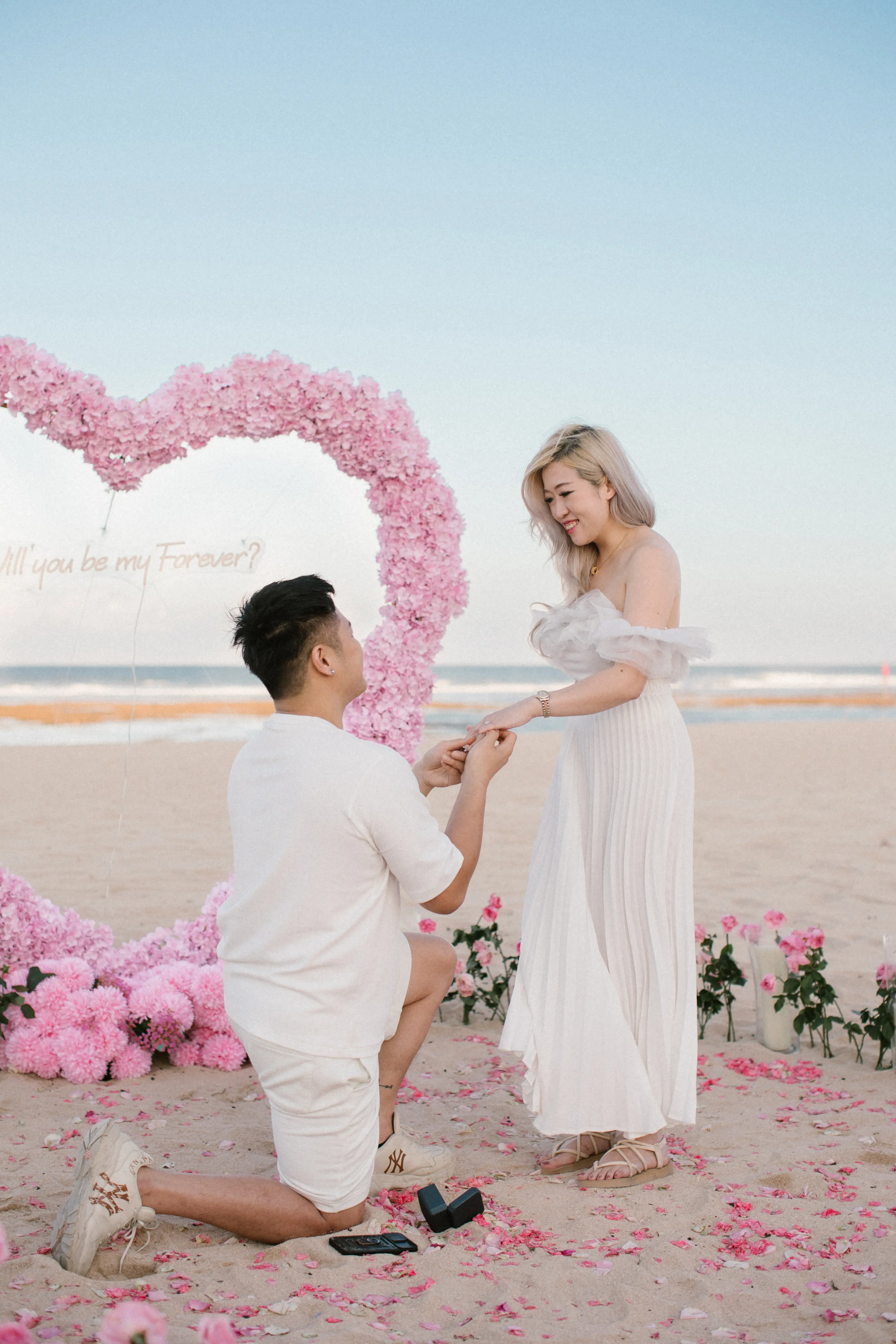 Asking the question, Will you marry me