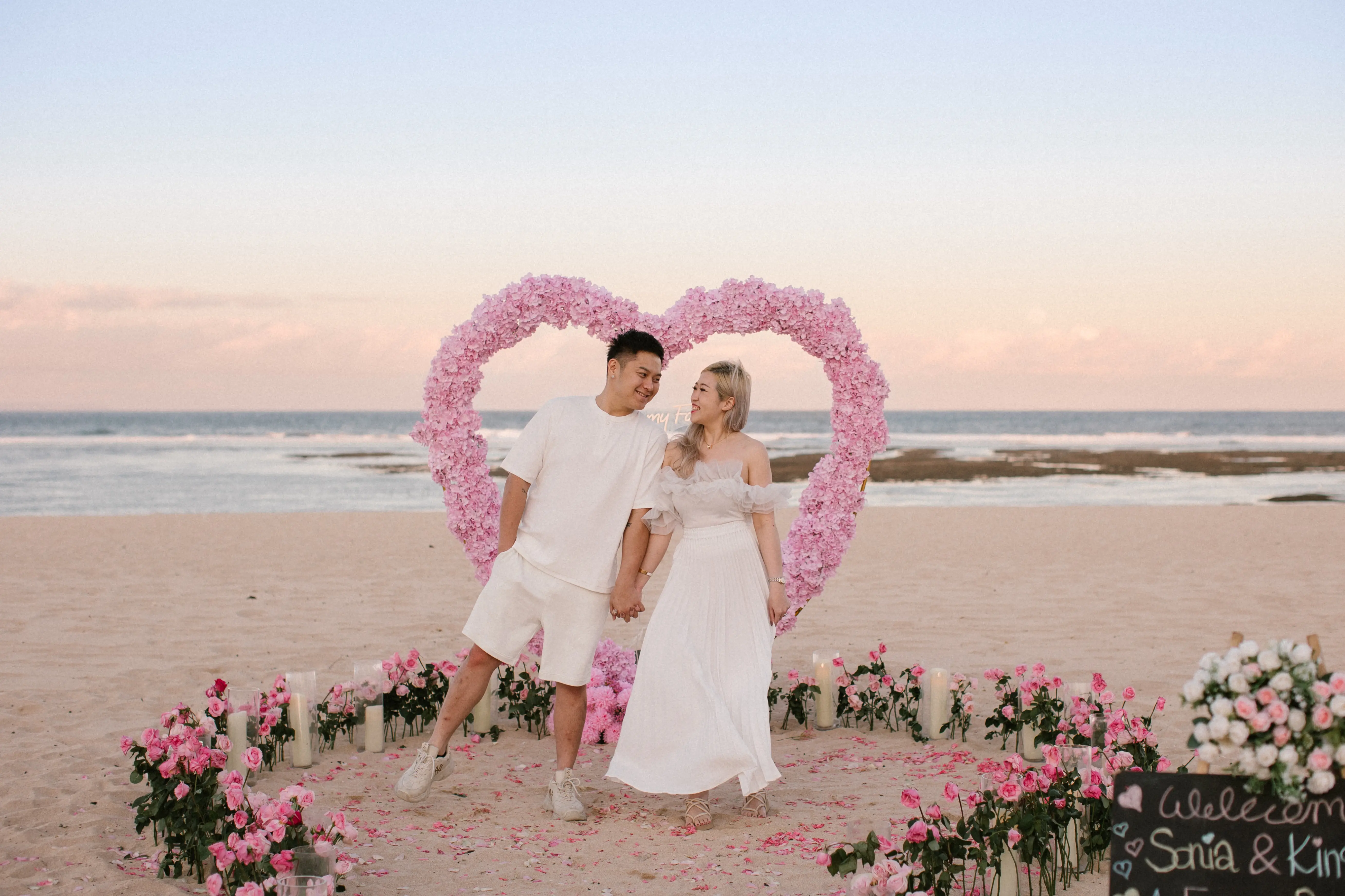 Happy couple engagement photography 