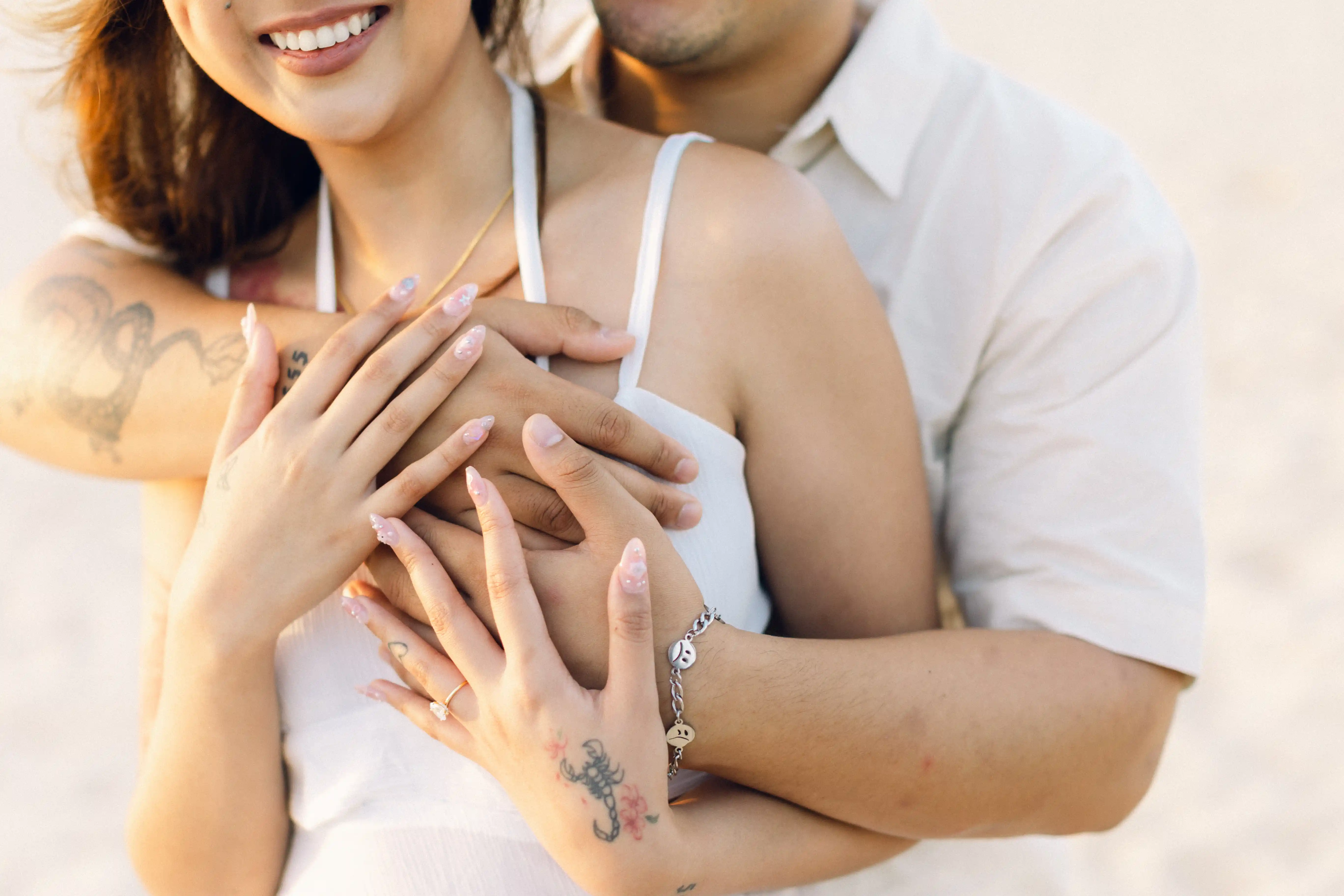 Most special moment after proposal on Bali beach