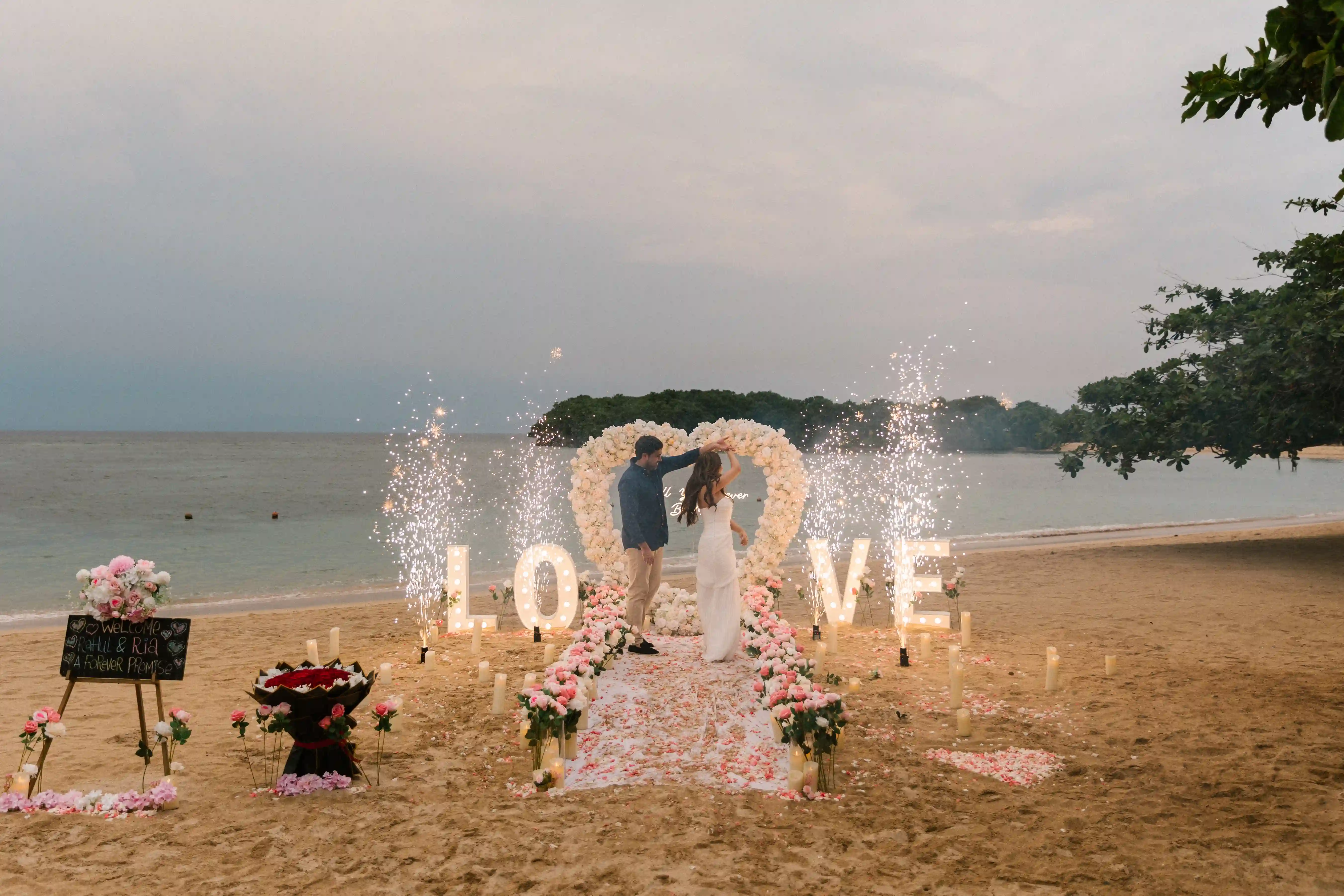 Dream engagement proposal in Bali