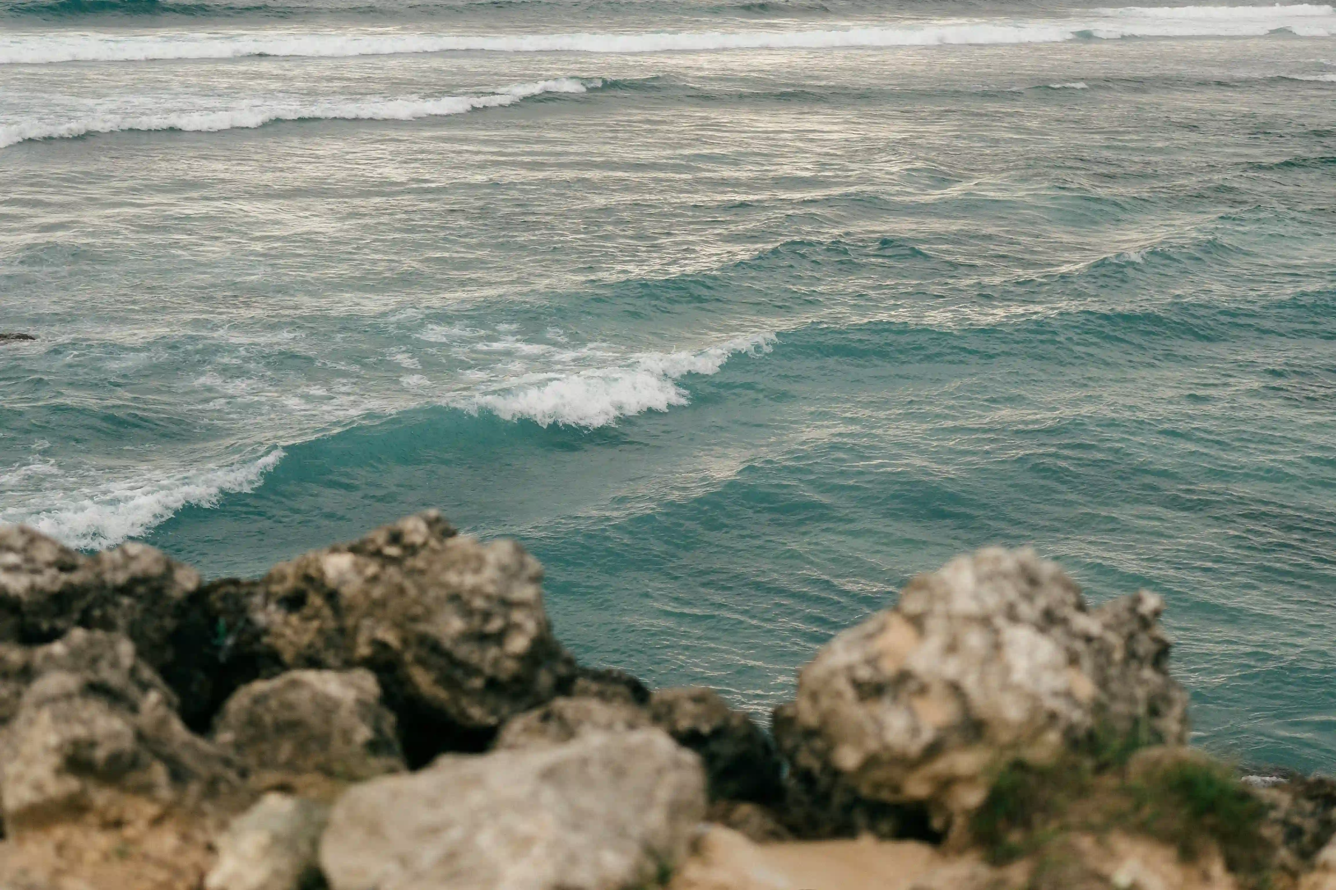 Ocean cliff coastline view at private beach proposal venue in Bali
